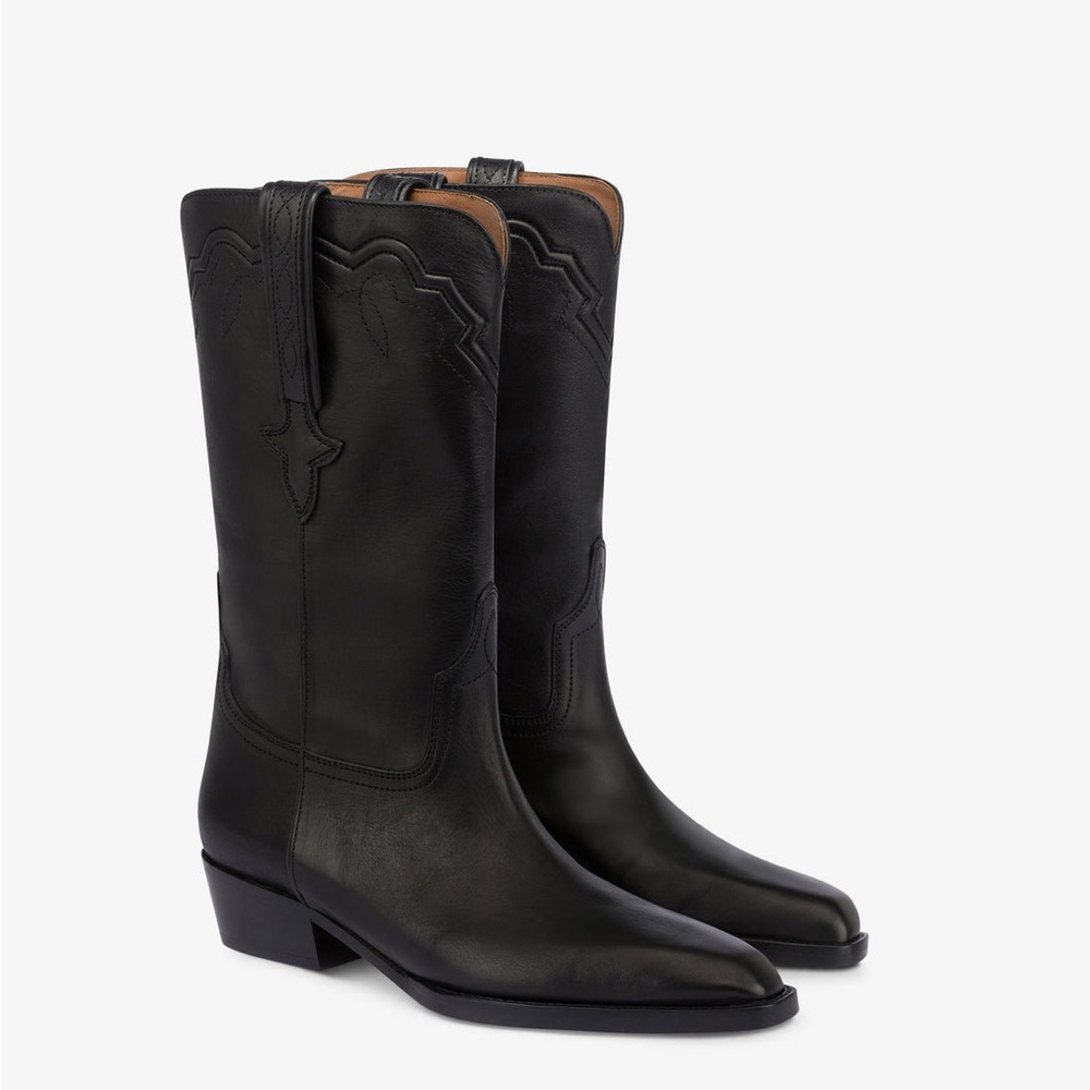 Paris Texas Hilda Western Leather Boots | Size 39